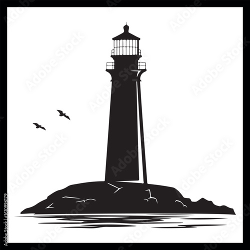 Simple lighthouse design, light