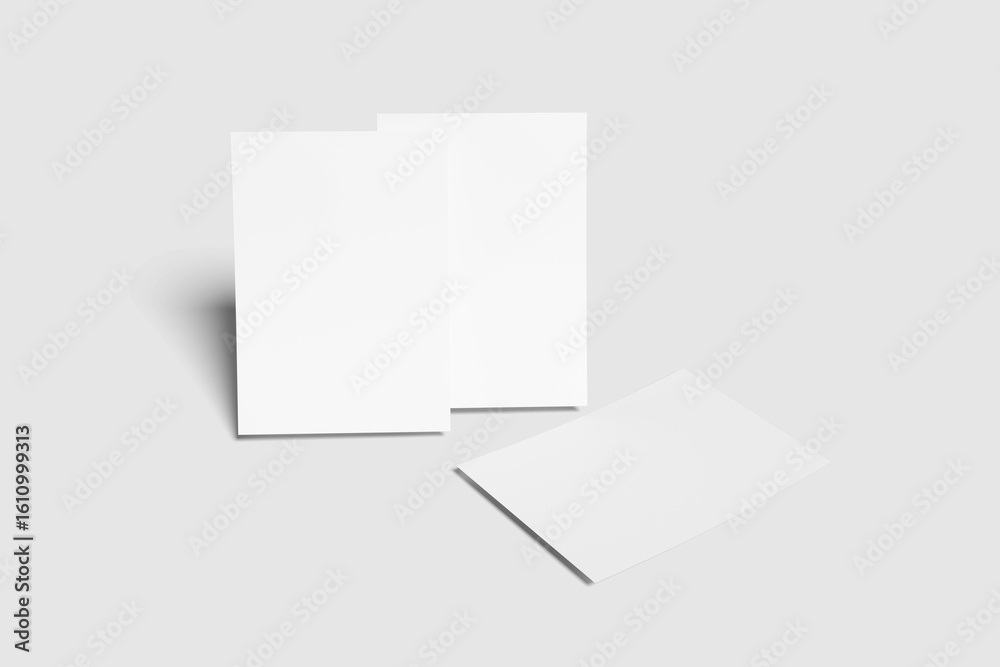 Naklejka premium A4 Flayer Mockup