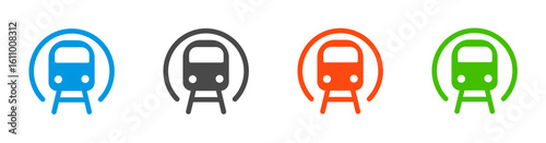 Subway icon. Transport concept vector illustration.