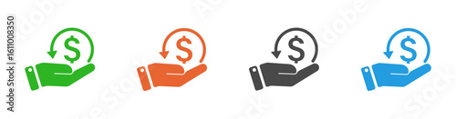 Financial investment icon. Finance theme vector illustration.