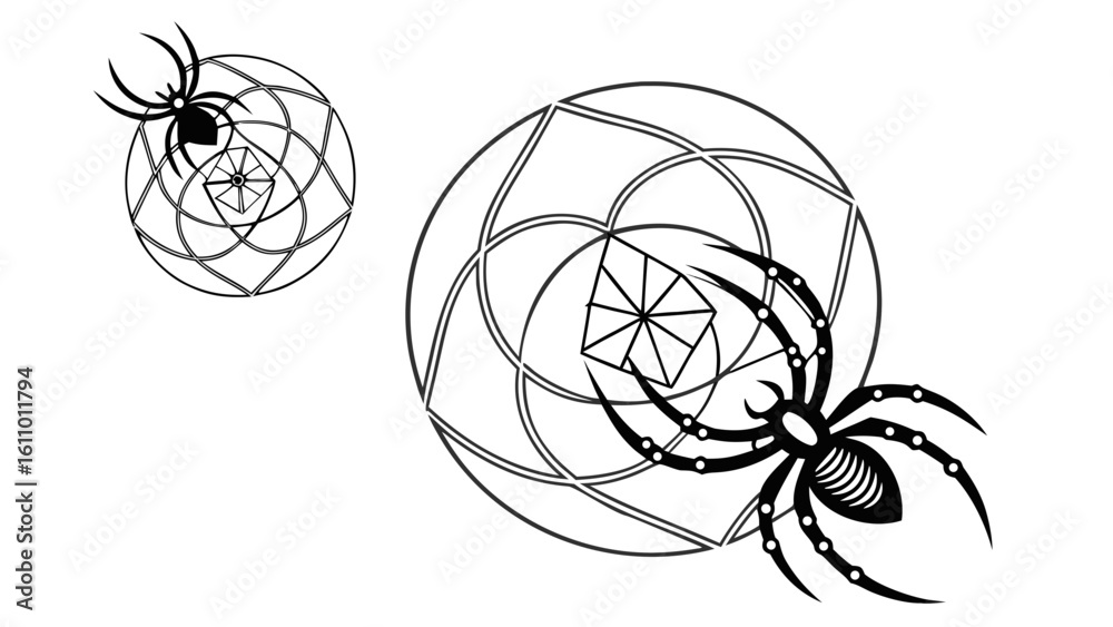 Fototapeta premium spider and web