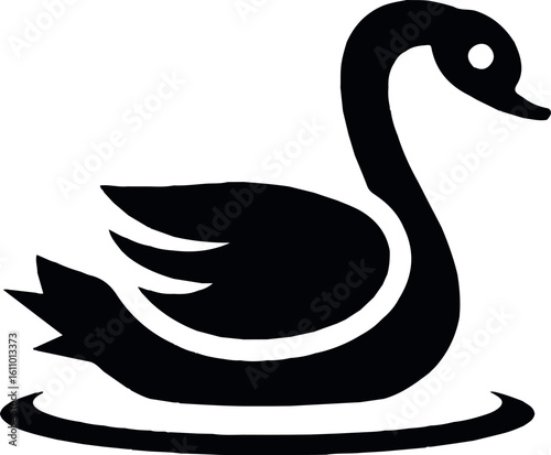 duck bird isolated on white background waterfowl for wildlife and nature illustration