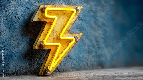 Striking Neon Lightning Icons for Energy and Speed Themes. This image is perfect for themes related to energy, technology, warning signs, gaming, sudden impact, and dynamic digital design.