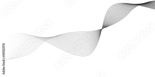 Abstract wave lines dynamic flowing colorful light isolated background..Wave lines created using blend tool. graphic design template banner business wave.