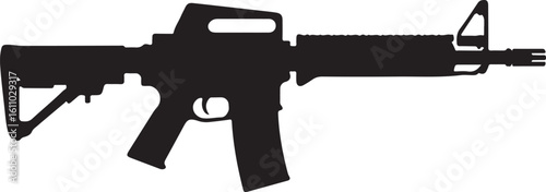 assault rifle vector illustration
