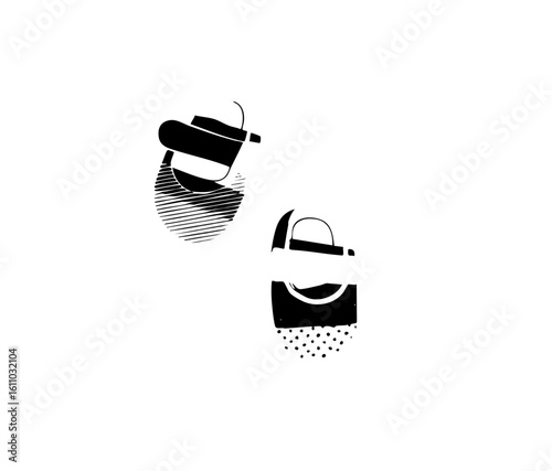 Vector Pouring Teapot with Scattered Particles