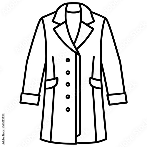 Modern Overcoat Illustration