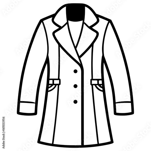 Modern Overcoat Illustration