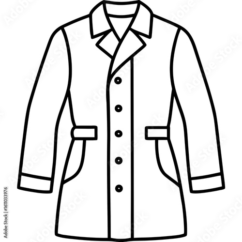 Modern Overcoat Illustration