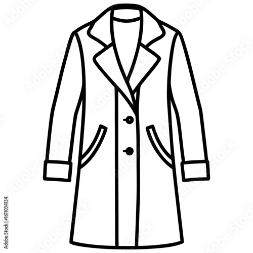 Modern Overcoat Illustration