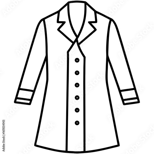 Modern Overcoat Illustration