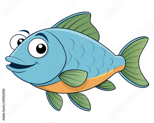 Tilapia on background white