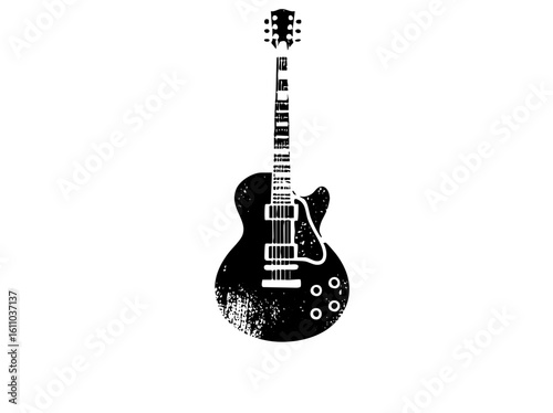 Vector Black electric guitar with detailed fretboard and body.