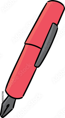 Illustration of fountain pen
