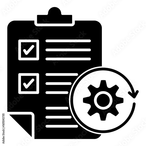 Order Processing Glyph Icon