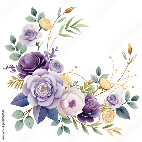 A charming pink floral bouquet of roses and other blossoms, perfect for spring or wedding designs