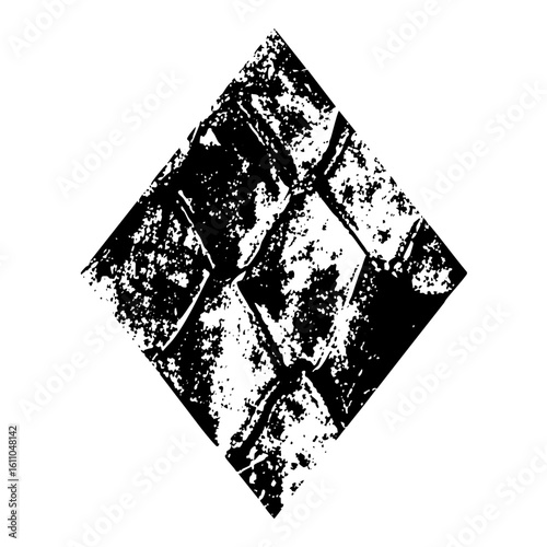 Vector Abstract geometric with distressed squares.