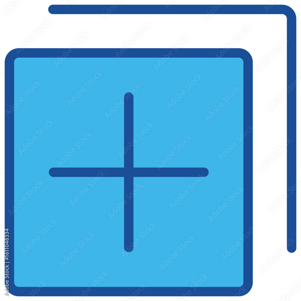 Obraz premium Add Blue Icon