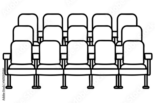  Empty Auditorium Seating Arrangement Coloring Page - Printable Public Seats