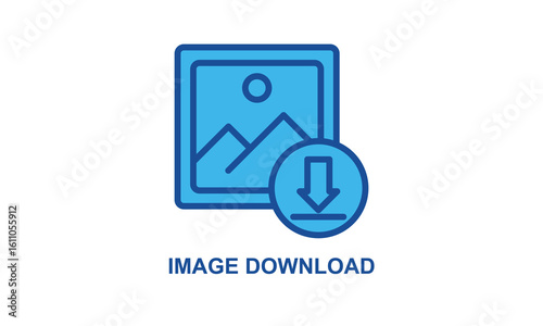 Image Download Vector Icon Isolated On White Background