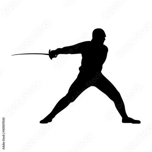 Fencer silhouette design