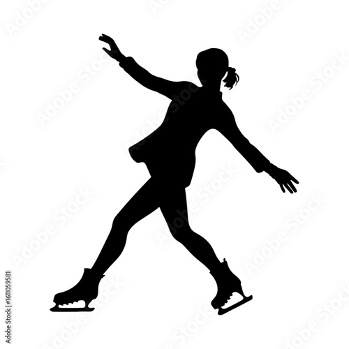Figure skating vector, dance pose