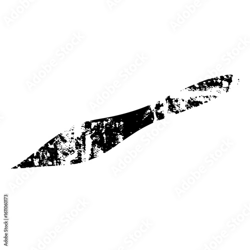 Vector Abstract black scratch mark .