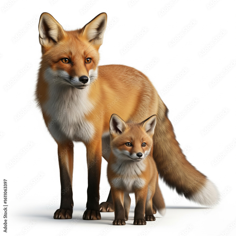 Obraz premium red fox vulpes