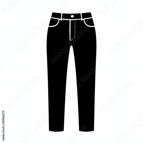 Jeans silhouette vector