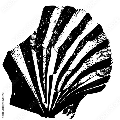 Vector Striking zebra radiates from a central point.