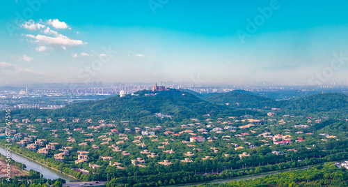 Photography Aerial photography of the architectural scenery of West Sheshan Mountain in Shan