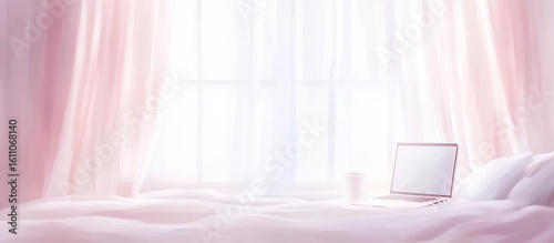 Woman relaxing on bed while watching TV in a cozy bedroom setting