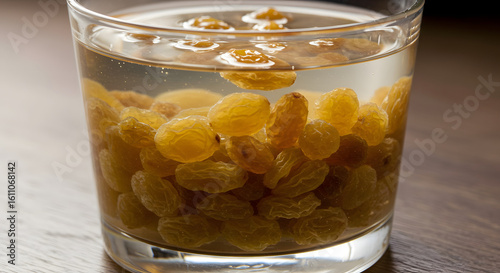 Raisins in Water for Softening PNG
