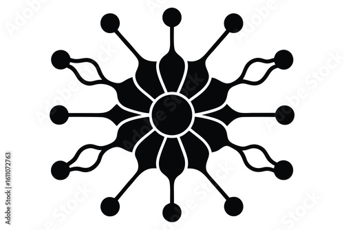 neural link vector icon