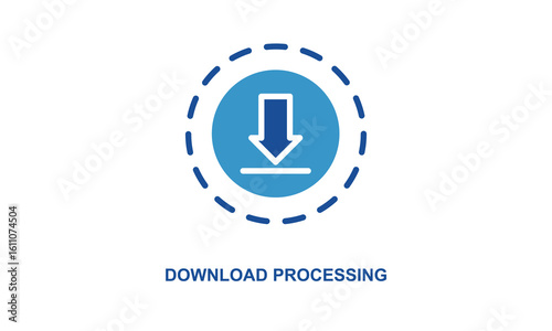 Download Processing Vector Icon Isolated On White Background