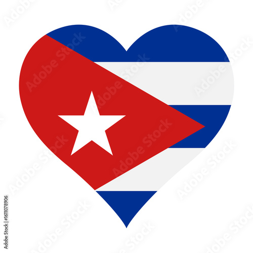 Cuba flag heart shaped icon digital vector illustration. National flag of Cuba. Love flag icon. Free Download Cuba flag heart shaped icon digital vector illustration. National flag of Cuba. Love flag icon. - GFXLoad