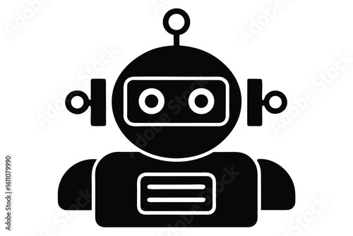 ai text bot vector icon