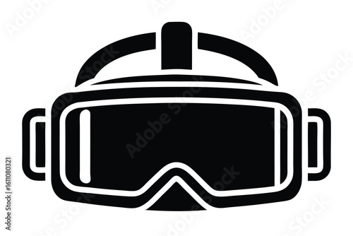 ai vr headset vector icon