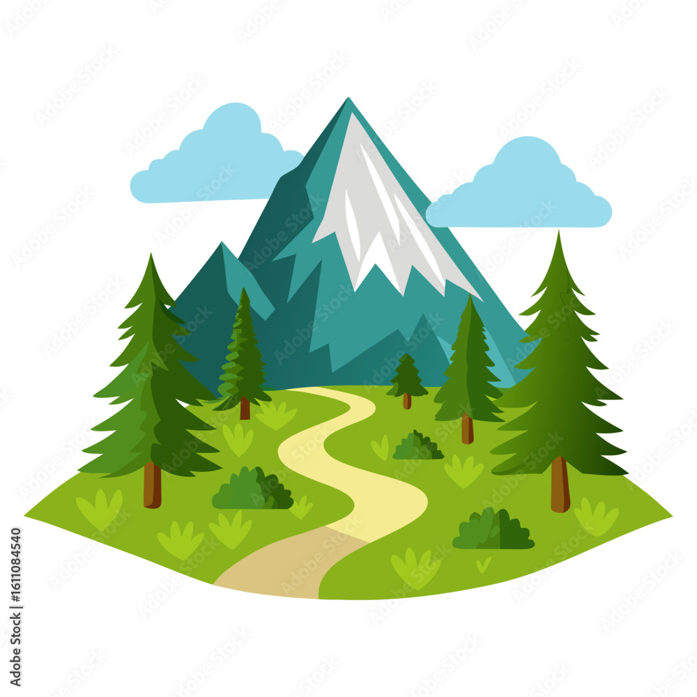 Obraz premium winter forest landscape
