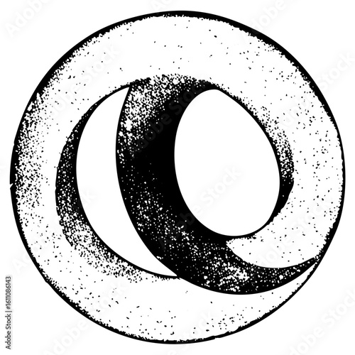 Vector Interlocking rings create a dynamic abstract vector .