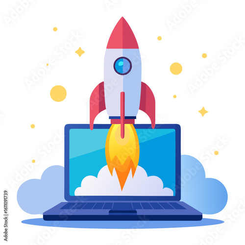 rocket in space