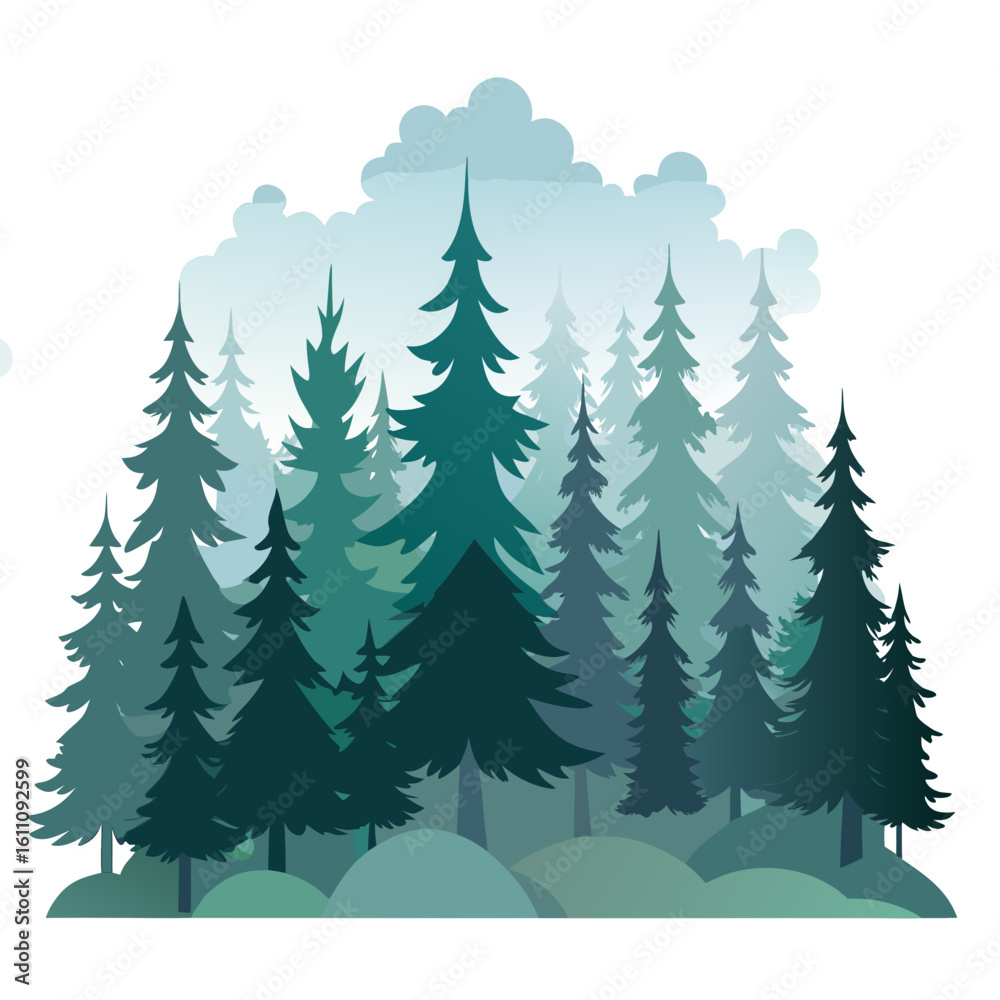 Fototapeta premium forest in winter
