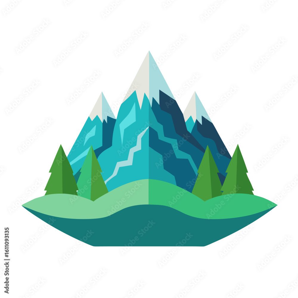 Fototapeta premium mountain landscape with trees