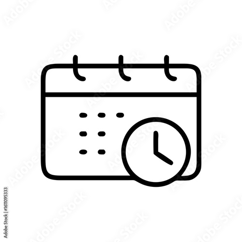 Flexible hours calendar icon representing time management and work-life balance
