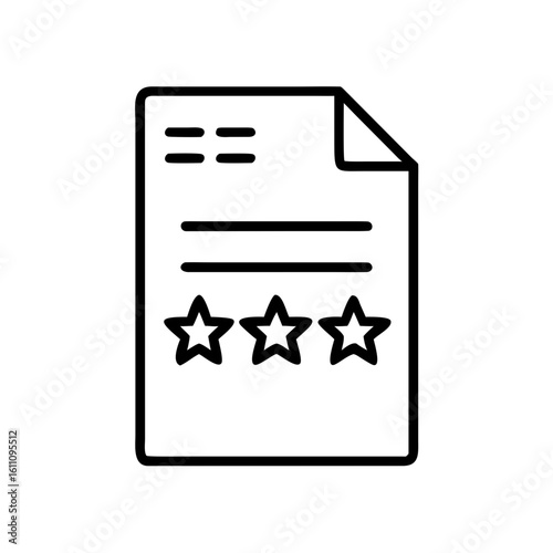 Performance review file icon representing evaluation process and employee feedback