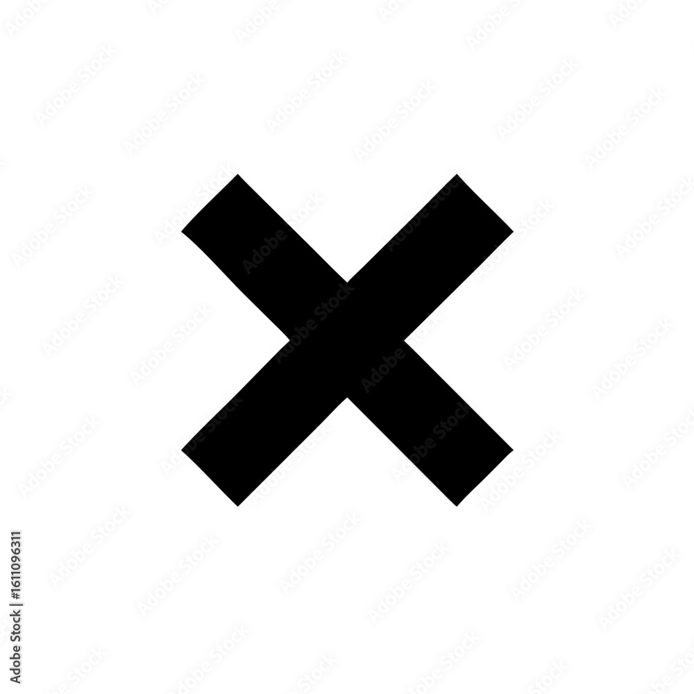 Obraz premium x or cross mark icon design.