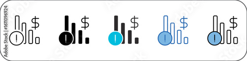 Recession Icon Pack Multistyle Illustration