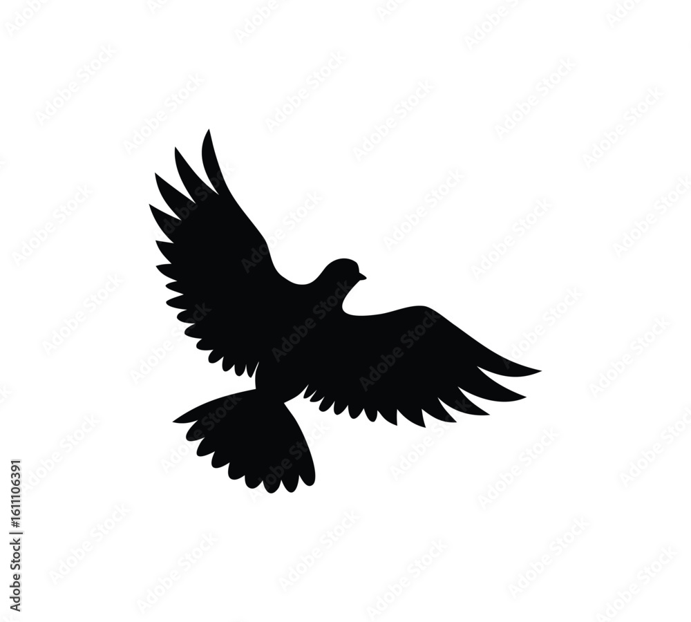 Fototapeta premium Graceful Bird with Spread Wings Logo Graphic 