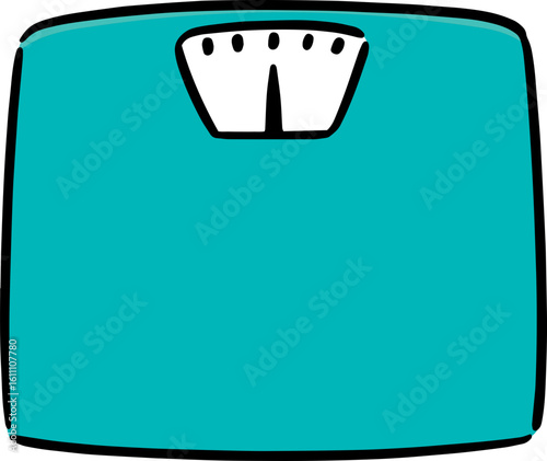 Illustration of weighing machine

