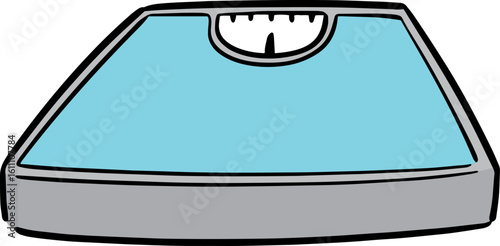 Illustration of weighing machine
